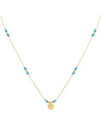 Olivia Le - Journey Magnesite Beaded Necklace With Coin - Lyst