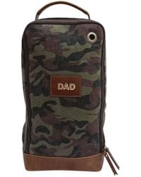 VIDA VIDA - Canvas & Leather Trim Golf Football Boot Bag - Lyst