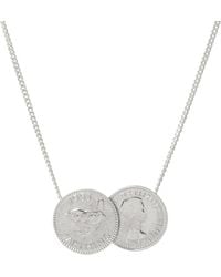 Katie Mullally - English Farthing Double Coin Pendant Necklace - Lyst