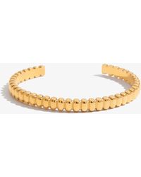 Elk & Bloom - Chunky Beaded Ribbed Band 14K Bangle - Lyst