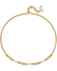 Classicharms - Double Stranded Necklace With Natural Pearls - Lyst
