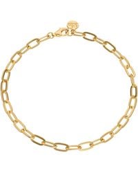 Lily Charmed - Plated Chunky Oval Link Charm Bracelet - Lyst