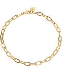 Lily Charmed - Plated Chunky Oval Link Charm Bracelet - Lyst