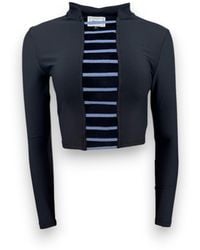 Monzlapur New York - Cropped Top With Straps - Lyst