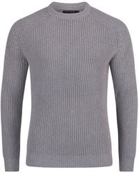 Paul James Knitwear - Heavyweight Cotton Clark Fisherman Rib Knit Jumper - Lyst