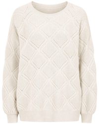 Loop Cashmere - Diamond Stitch Sweater - Lyst