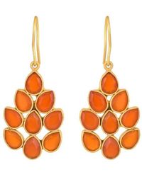 Opium Jewels - Peacock Tail Drops - Lyst