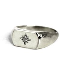VicStoneNYC Fine Jewelry - Natural Diamond Polaris Star Signet Ring - Lyst