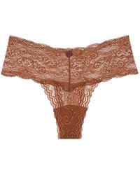 Journelle - Neutrals Sapna Mid-Rise Thong Cannelle - Lyst