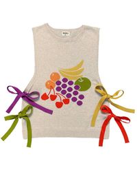Mabli - Neutrals Fruit Bowl Vest - Lyst