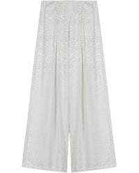 Nocturne - Lace-Up Wide-Leg Pants - Lyst
