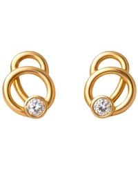 Lily Flo Jewellery - Endlessly Becoming Diamond Stud Earrings - Lyst