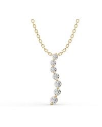 SEREIA OFFICIAL - 14K 0.75 Ct Necklace Lab Grown Diamond Journey Pendant - Lyst