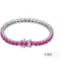 Viviana Halil - The Rosa Tenné Premium Zirconia Bracelet - Lyst