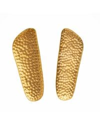 Meraki by Rashmi Bajaj - Punched Plated Dangle Earrings - Lyst