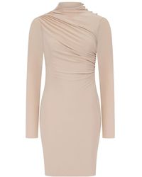 Celestine & Mae - Neutrals Eustoma Mini Dress - Lyst