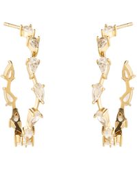 Mignonne Gavigan - Neutrals Worth Crystal Hoops - Lyst