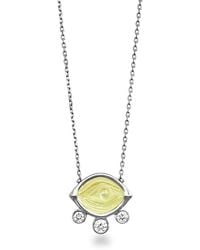 Myrto Katramadou Jewellery - Aegean Eye – Citrine Mini Necklace - Lyst