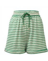 Nooki Design - Talinn Towelling Striped Shorts - Lyst