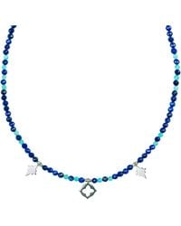 Charlotte's Web Jewellery - Essaouira Blues Beaded Necklace - Lyst