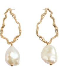 Claire Hill Designs - Pearl Branch Drop Earrings - Lyst