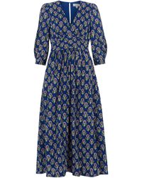 Emily and Fin - Amelia Aster Block Print Dress - Lyst