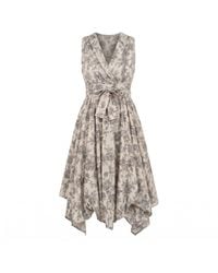 Atom Label - V-Neck Ruched Dress - Lyst