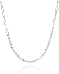 Nellou Jewellery - Moonstone Gem Shine Necklace Sterling - Lyst