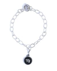 N'damus London - Virgo Zodiac Sterling & Leather Curb Bracelet - Lyst