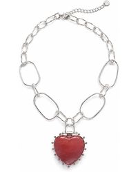 Rare Matters Jewelry - Cherry Quartz Heart Pendant Necklace - Lyst