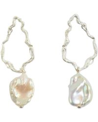 Claire Hill Designs - Pearl Branch Drop Earrings - Lyst