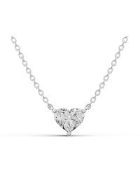 SEREIA OFFICIAL - 14K 0.25 Ct Lab Grown Heart Shape Diamond Pendant - Lyst