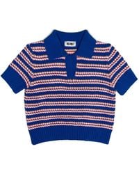 Gigi Knitwear - Stripe Polo Top - Lyst