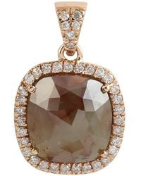 Artisan - Rose Gold Diamond Charm Pendant - Lyst