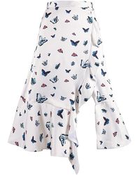 Emma Wallace - Marty Faux Wrap Silk Skirt - Lyst