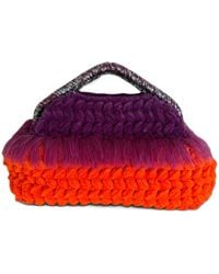 Springmoonatelier - Handmade Velvet Yarn Metal Frame Bag – - Lyst