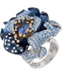 LÁTELITA London - Rose Flower Cocktail Ring Dual Plating - Lyst