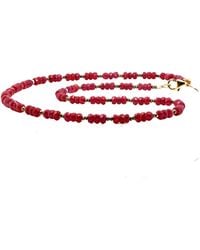 Lori Kaplan Design - Ruby & Pyrite Necklace - Lyst