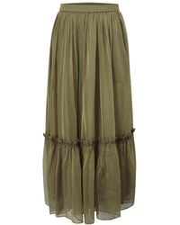 Smart and Joy - Boho-Style Ruffled Skirt With Elastic Waistband - Lyst