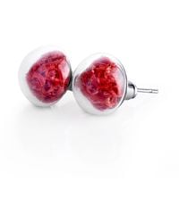 My Little Nature - Stud Earrings With Natural Moss - Lyst