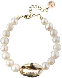 Adriana Pappas Designs - Pearl Bracelet With Shell - Lyst