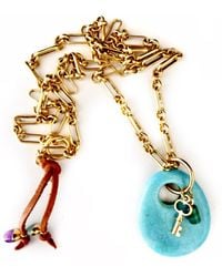 Persia Dona Jewelry - Stone X Key Necklace - Lyst