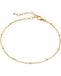 Spero London - Bead Curb Chain Sterling Adjustable Satellite Bracelet - Lyst