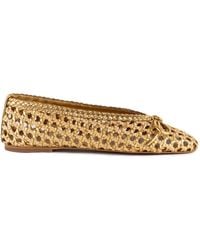 Keith Scarrott Shoes - Soffiano Woven Ballet Pump - Lyst