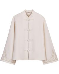 Nocturne - Embroidery Detail Oversized Jacket - Lyst