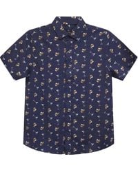 Vustra - Neutrals On The Rocks Button-Down Linen Shirt - Lyst