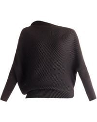 Paisie - Draped Knitted Jumper - Lyst