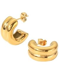 Olivia Le - Santos Double Layered Huggie Earrings - Lyst
