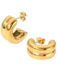 Olivia Le - Santos Double Layered Huggie Earrings - Lyst