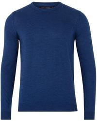 Paul James Knitwear - Extra Fine Merino Wool Calington Crew Neck Jumper - Lyst